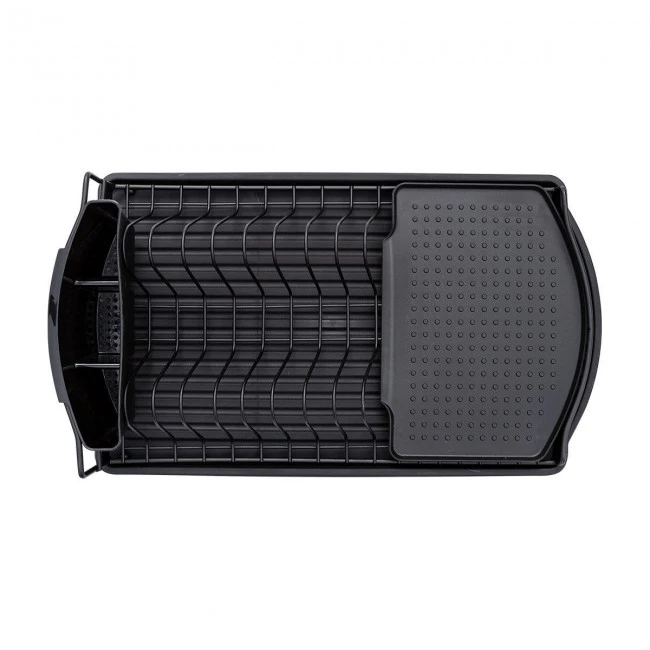 DISH RACK STUDIO METALLIC 47x26cm BLACK