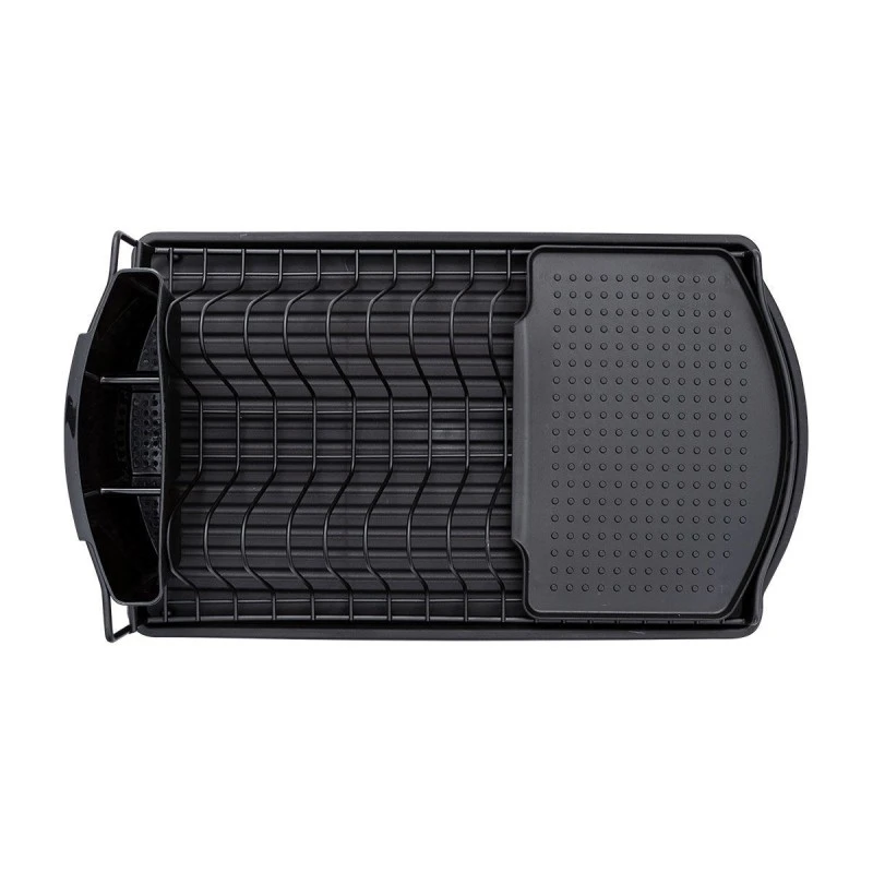 DISH RACK STUDIO METALLIC 47x26cm BLACK