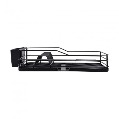 DISH RACK SINGLE TIER METALLIC 43x31cm BLACK