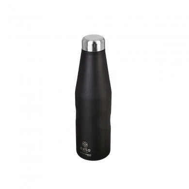 INSULATED BOTTLE TRAVEL FLASK SAVE THE AEGEAN 750ml MIDNIGHT BLACK