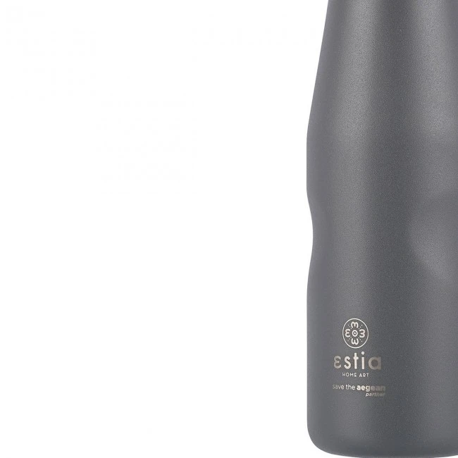 INSULATED BOTTLE TRAVEL FLASK SAVE THE AEGEAN 750ml FJORD GREY