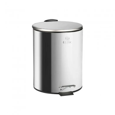 BATHROOM BIN CLASSIC STAINLESS STEEL SOFT CLOSE 5lt MATTE INOX