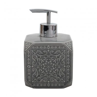 SOAP DISPENSER FENG SHUI CERAMIC 460ml GREY