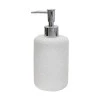 SOAP DISPENSER CLAY CERAMIC 500ml WHITE