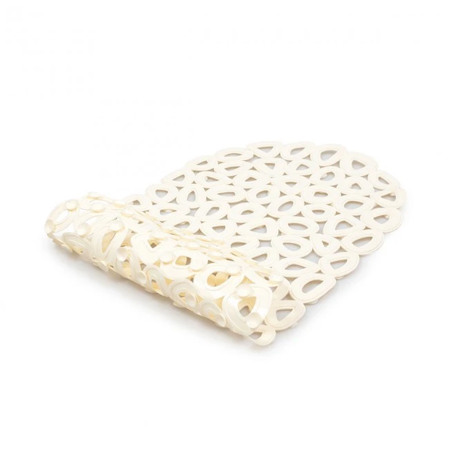SHOWER MAT ECO RECYCLED PVC 68x35cm BEIGE
