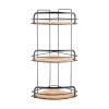 ESTIA ΕΤΑΖΕΡΑ BAMBOO ESSENTIALS ΜΕΤΑΛΛΙΚΗ ΓΩΝΙΑΚΗ 3 ΘΕΣΕΩΝ 49x19.5x19.5cm
