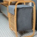 ESTIA ΚΑΛΑΘΙ ΑΠΛΥΤΩΝ BAMBOO ΜΕ ΘΗΚΗ ΠΟΛΥΕΣΤΕΡΑ 40x35x60.5cm