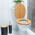 TOILET SEAT BAMBOO ESSENTIALS WITH ADJUSTABLE STEEL HINGES