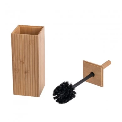 TOILET BRUSH BAMBOO ESSENTIALS  RECTANGULAR 10x10x37cm