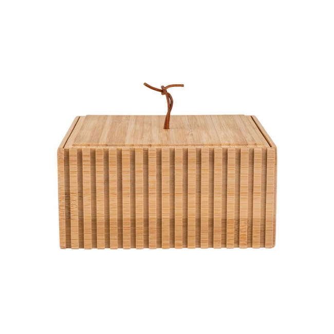 ESTIA ΚΟΥΤΙ ΑΠΟΘΗΚΕΥΣΗΣ ΚΑΙ ΟΡΓΑΝΩΣΗΣ BAMBOO ESSENTIALS 15x15x7cm
