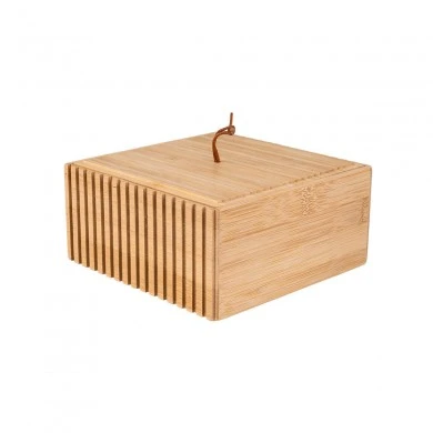 STORAGE &amp; ORGANIΖER BOX BAMBOO ESSENTIAL RECTANGULAR 15x15x7cm