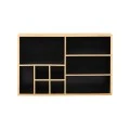COSMETIC ORGANIZER BAMBOO ESSENTIALS 33x21x9cm WITH 9 SLOTS