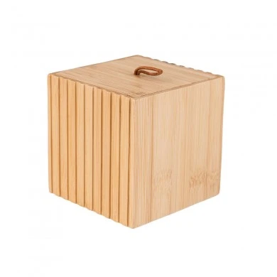 STORAGE &amp; ORGANIΖER BOX BAMBOO ESSENTIAL 9x9x8cm