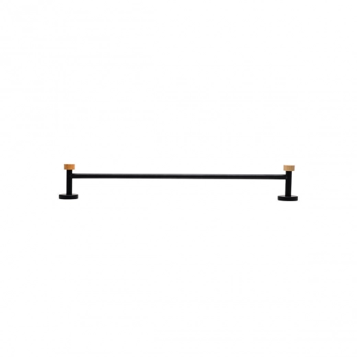 ESTIA ΠΕΤΣΕΤΟΘΗΚΗ ΕΠΙΤΟΙΧΙΑ BAMBOO ESSENTIALS ΜΟΝΗ ΜΕΤΑΛΛΙΚΗ 9x65.4x5.2 ΜΑΥΡΗ