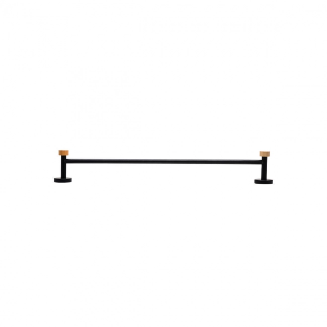 ESTIA ΠΕΤΣΕΤΟΘΗΚΗ ΕΠΙΤΟΙΧΙΑ BAMBOO ESSENTIALS ΜΟΝΗ ΜΕΤΑΛΛΙΚΗ 9x65.4x5.2 ΜΑΥΡΗ