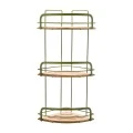 ESTIA ΕΤΑΖΕΡΑOLIVE SERIES  ΜΕΤΑΛΛΙΚΗ ΓΩΝΙΑΚΗ 3 ΘΕΣΕΩΝ 49x19.5x19.5cm ΛΑΔΙ