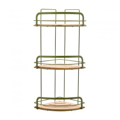 BATHROOM CORNER SHELVES OLIVE SERIES METALLIC 49x19.5x19.5cm 3-TIER OLIVE