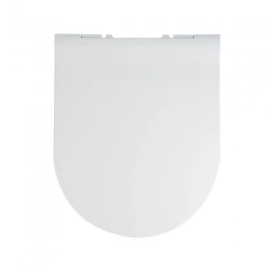 TOLIET SEAT SOFT CLOSE D SHAPE DUROPLAST WITH ADJUSTABLE STEEL HINGES