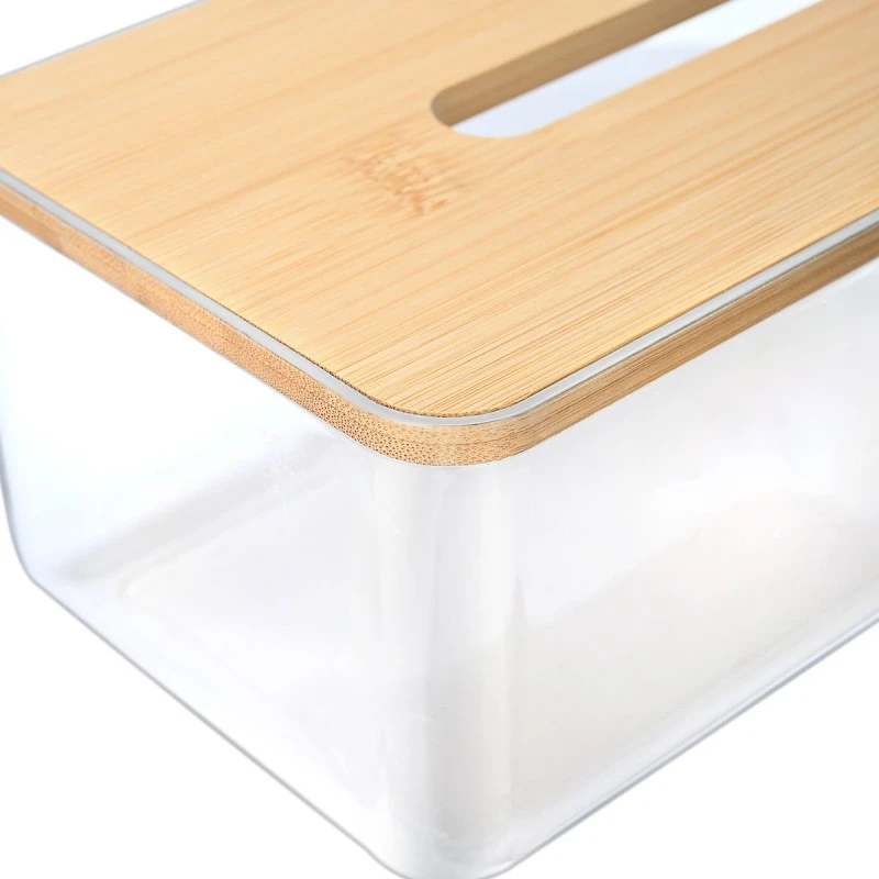 TISSUE HOLDER BAMBOO ESSENTIALS 23x13x10cm