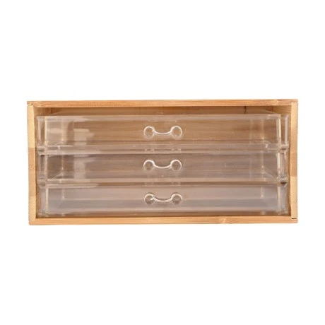 ΚΟΣΜΗΜΑΤΟΘΗΚΗ BAMBOO 24.5x11x14cm ΜΕ 3 ΣΥΡΤΑΡΑΚΙΑ