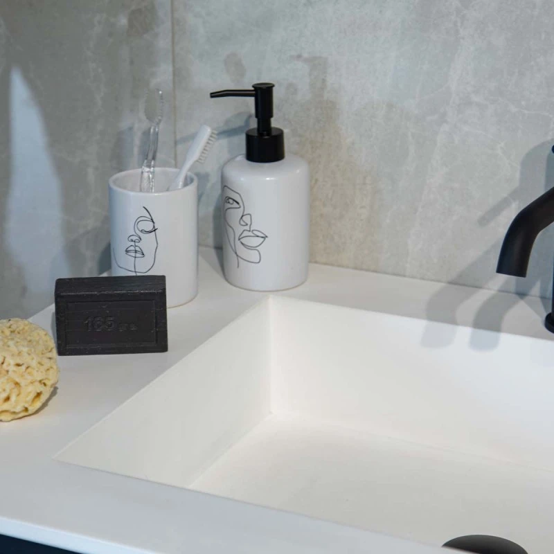 SOAP DISPENSER LINE ART 320ml WHITE