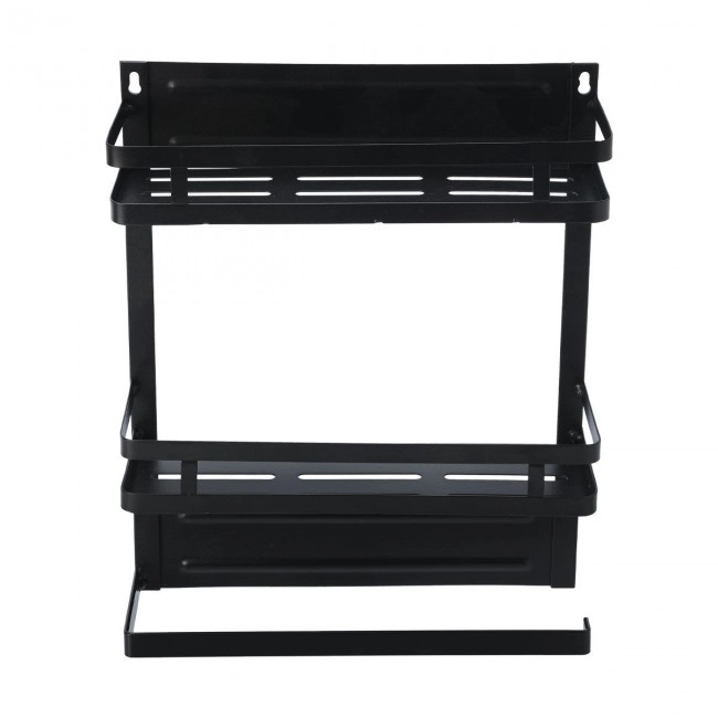 ESTIA ΡΑΦΙΕΡΑ ΚΟΥΖΙΝΑΣ ΜΕΤΑΛΛΙΚΗ ΔΙΩΡΟΦΗ 30x11x37cm ΜΕ ΒΑΣΗ ΓΙΑ ΡΟΛΟ ΚΟΥΖΙΝΑΣ