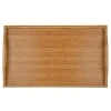 ESTIA ΔΙΣΚΟΣ ΣΕΡΒΙΡΙΣΜΑΤΟΣ BAMBOO ESSENTIALS 50x30x21cm ΜΕ ΑΝΑΔΙΠΛΟΥΜΕΝΑ ΠΟΔΙΑ