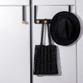 DOOR HANGER METALLIC 5 HOOKS BLACK