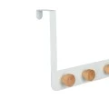 DOOR HANGER METALLIC 5 HOOKS WHITE