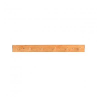 WALL HANGER BAMBOO 59x6x7cm 6 HOOKS