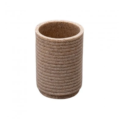 TOOTHBRUSH HOLDER BEIGE POLYRESIN BEIGE