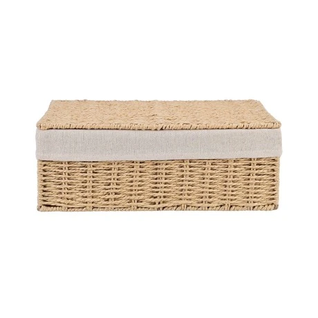 STORAGE &amp; ORGANIΖER BOX BOTANICA 36x27x13cm WITH INTERNAL CLOTHING &amp; LID