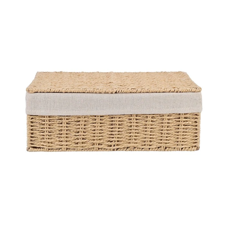 STORAGE &amp; ORGANIΖER BOX BOTANICA 36x27x13cm WITH INTERNAL CLOTHING &amp; LID