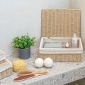STORAGE &amp; ORGANIΖER BOX BOTANICA 36x27x13cm WITH INTERNAL CLOTHING &amp; LID