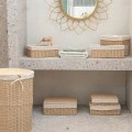 ESTIA ΚΑΛΑΘΙ ΑΠΛΥΤΩΝ BOTANICA 40x40x50cm ME ΕΣΩΤΕΡΙΚΗ ΕΠΕΝΔΥΣΗ &amp; ΚΑΠΑΚΙ