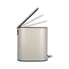 BATHROOM BIN SLIM SOFT CLOSE 5lt MATTE TAUPE