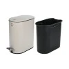 BATHROOM BIN SLIM SOFT CLOSE 5lt MATTE TAUPE