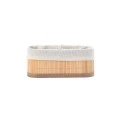 STORAGE &amp; ORGANIZER BOX BAMBOO ESSENTIALS 19.5x10cm WITH CLOTHING