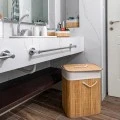 STORAGE &amp; ORGANIZER  BOX BAMBOO ESSENTIALS 24.5x10cm WITH CLOTHING