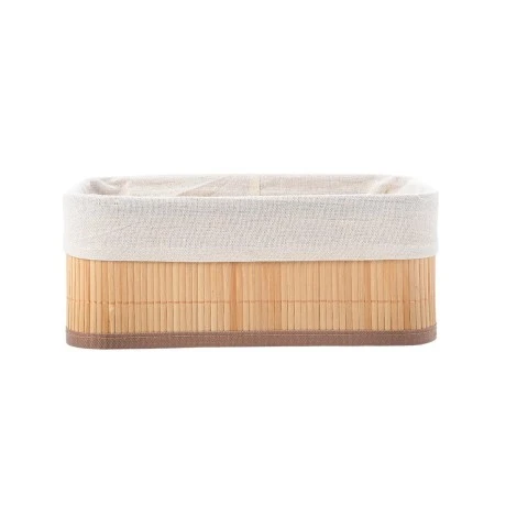 STORAGE &amp; ORGANIZER BOX BAMBOO ESSENTIALS 30x20cm WITH CLOTHING