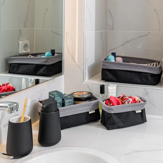 TOOTHBRUSH HOLDER FJORD CERAMIC BLACK