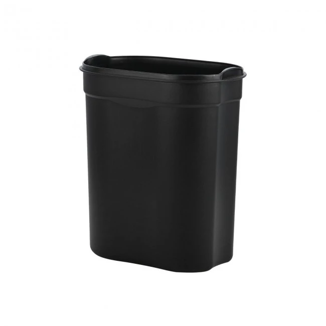 ESTIA ΧΑΡΤΟΔΟΧΕΙΟ ΜΠΑΝΙΟΥ OVOID SOFT CLOSE 6lt ΜΑΥΡΟ