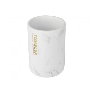 TOOTHBRUSH HOLDER MARBLE POLYRESIN