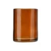 TOOTHBRUSH HOLDER AMBER GLASS