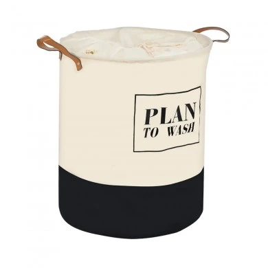 LAUNDRY BASKET PLAN 60lt FOLDABLE WITH HANDLES 40x40x50cm