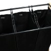 ESTIA ΚΑΛΑΘΙ ΑΠΛΥΤΩΝ BAMBOO ESSENTIALS 102lt 3 ΘΕΣΕΩΝ 68x40x76cm ΜΑΥΡΟ