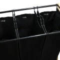 ESTIA ΚΑΛΑΘΙ ΑΠΛΥΤΩΝ BAMBOO ESSENTIALS 102lt 3 ΘΕΣΕΩΝ 68x40x76cm ΜΑΥΡΟ