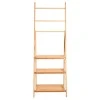 FLOOR STORAGE SHELF BAMBOO ESSENTIALS 3 TIERS NATURAL COLOR