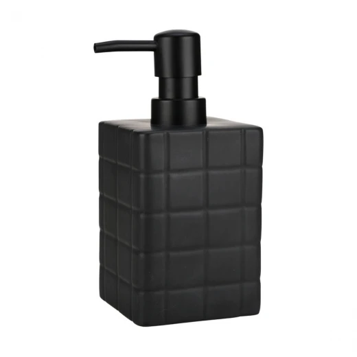 ESTIA ΑΝΤΛΙΑ ΣΑΠΟΥΝΙΟΥ TILES ΚΕΡΑΜΙΚΗ 450ml 7.5x15cm ΜΑΥΡΗ