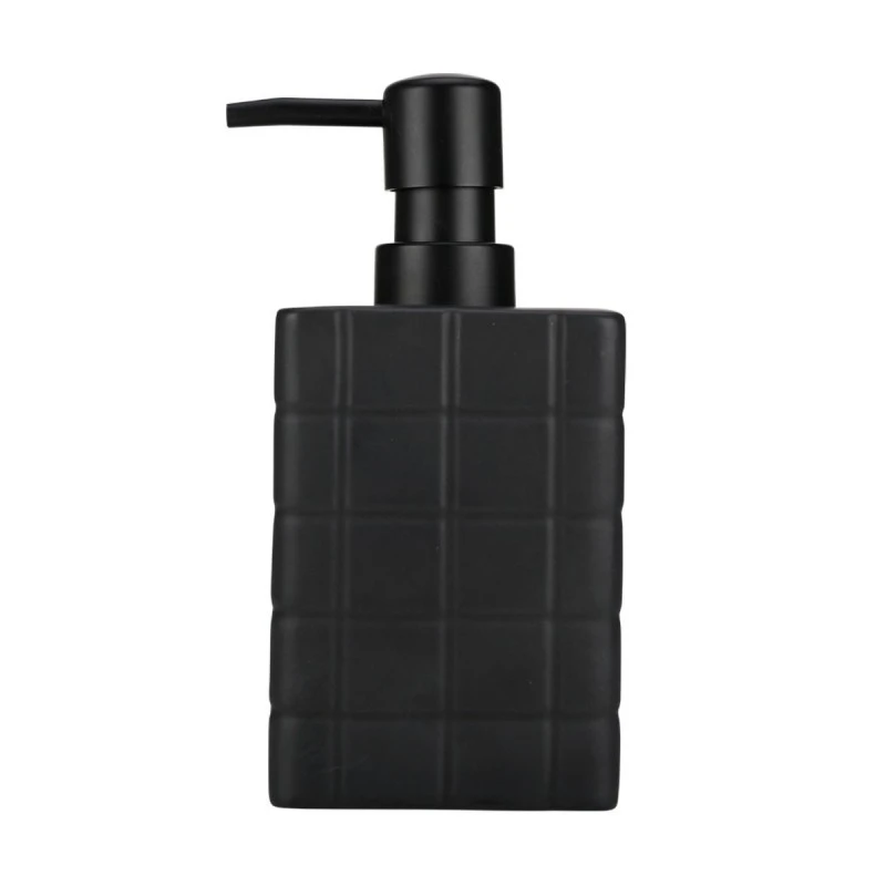 ESTIA ΑΝΤΛΙΑ ΣΑΠΟΥΝΙΟΥ TILES ΚΕΡΑΜΙΚΗ 450ml 7.5x15cm ΜΑΥΡΗ